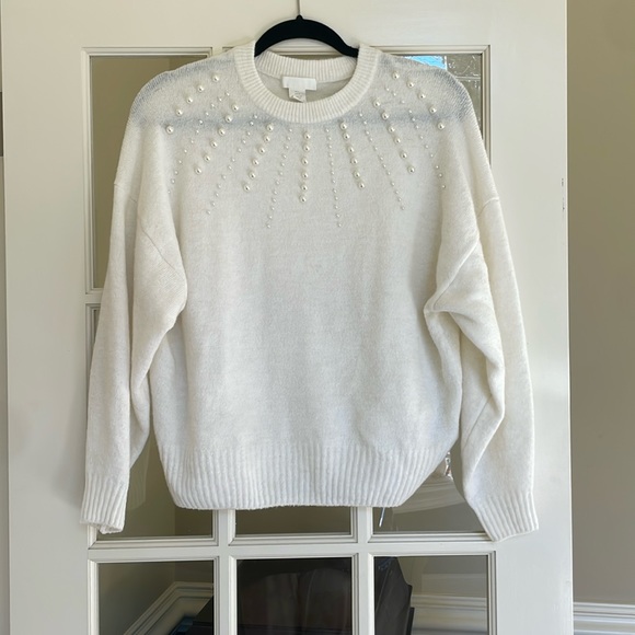 Sweater with Pearl Detail - Picture 1 of 4